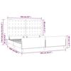 Bed Frame without Mattress Black 160 x 200 cm Velvet