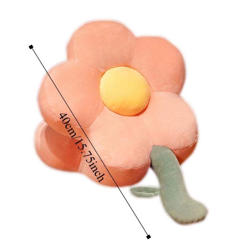 Plush&Ice Silk Hand Warmer Pillow Double-sided Flower Pillow Stuffed Toy  Female Gift