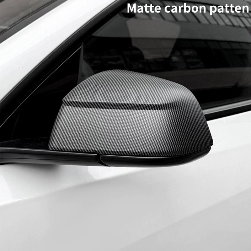 Koolstofpatroon Achteruitkijkspiegelkap Vervangende Cover Voor Tesla Model Y Juniper / Launch 2025 Achteruitkijkspiegelkappen Kap Behuizing