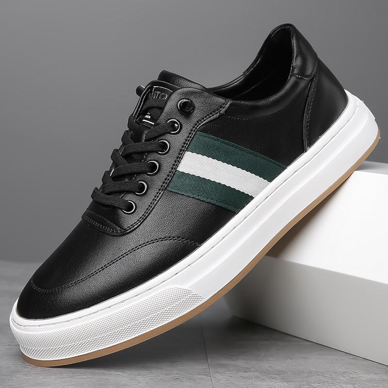 

Men s shoes 2024 autumn and winter non-slip leather trend fashion board shoes one-pedal round head casual shoes soft-soled driving shoes 44