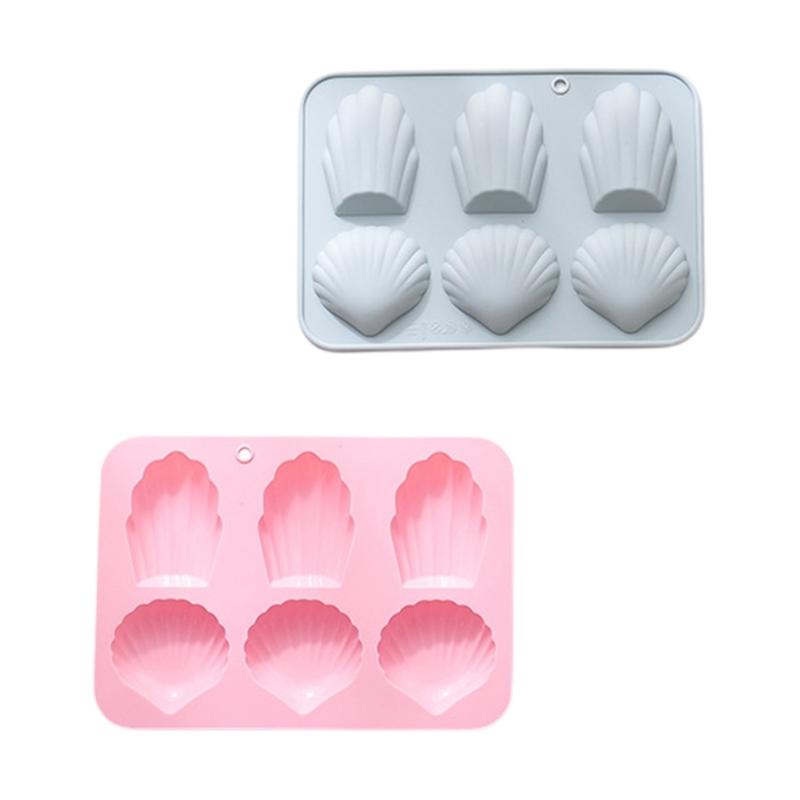 6Cavity Madeleine Silicone Mold Chocolate Mold Mousses Cake Bakings Tool