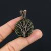 Tree Of Life Moldavite Pendant Gemstone Jewelry, 999 Copper Wire Wrapped Handmade Pendant, Latest Design Jewelry