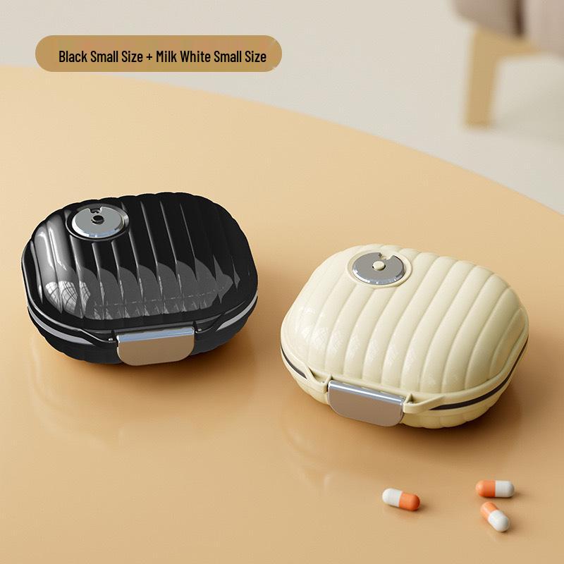 Portable Weekly Pill Organizer with Sealed, Moisture-Proof Compartments