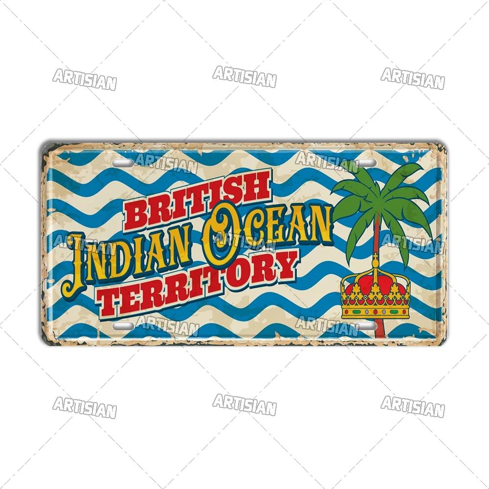 Artisian Britain Scotland Northern Ireland Landmark License Plate England UK Metal Tin Plaque United Kingdom City Car Metal Sign