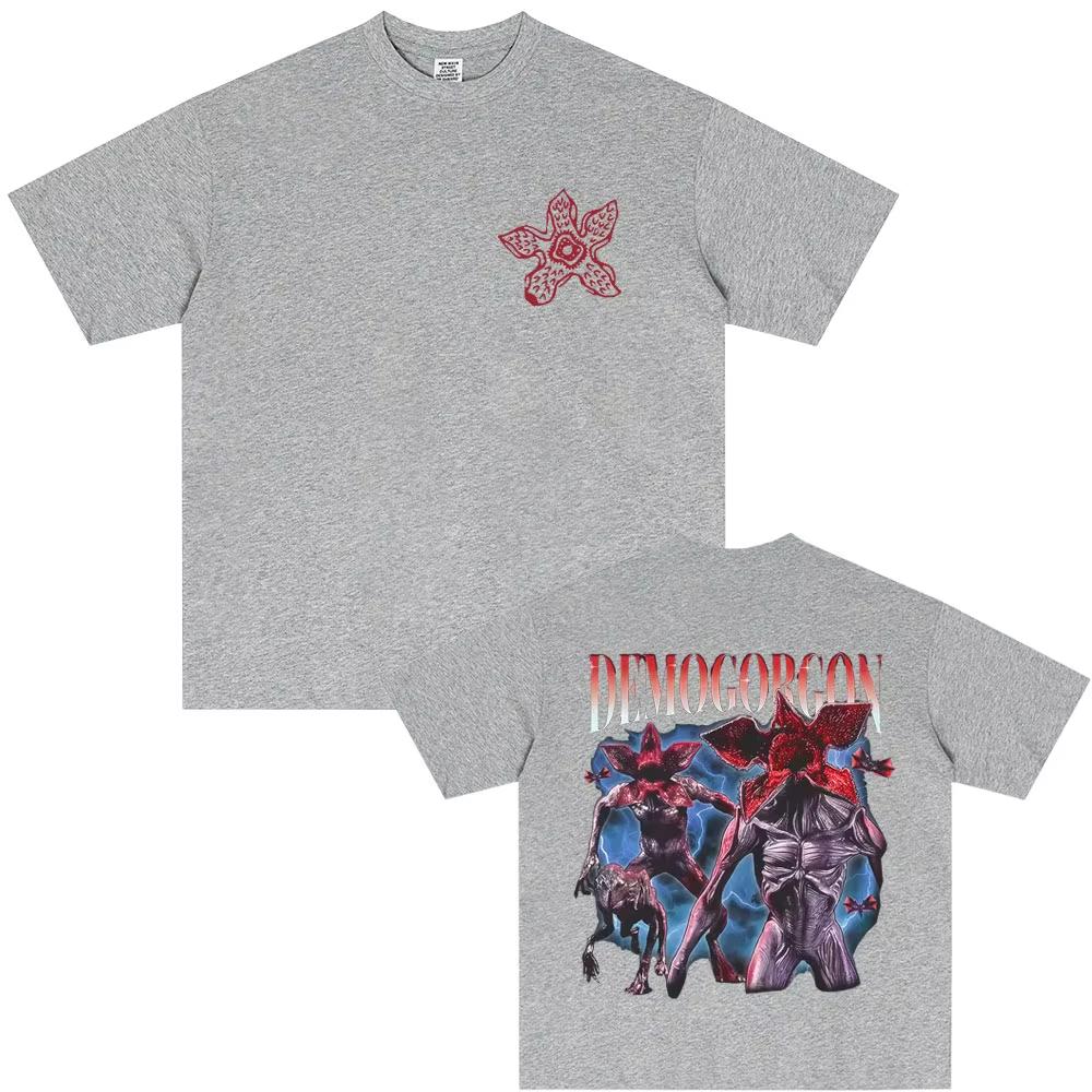

Terror The Demogorgon Cannibal Flower Monster Graphic Tshirt Eddie Munson T Shirts Men Women Casual Vintage Tshirts 4XL