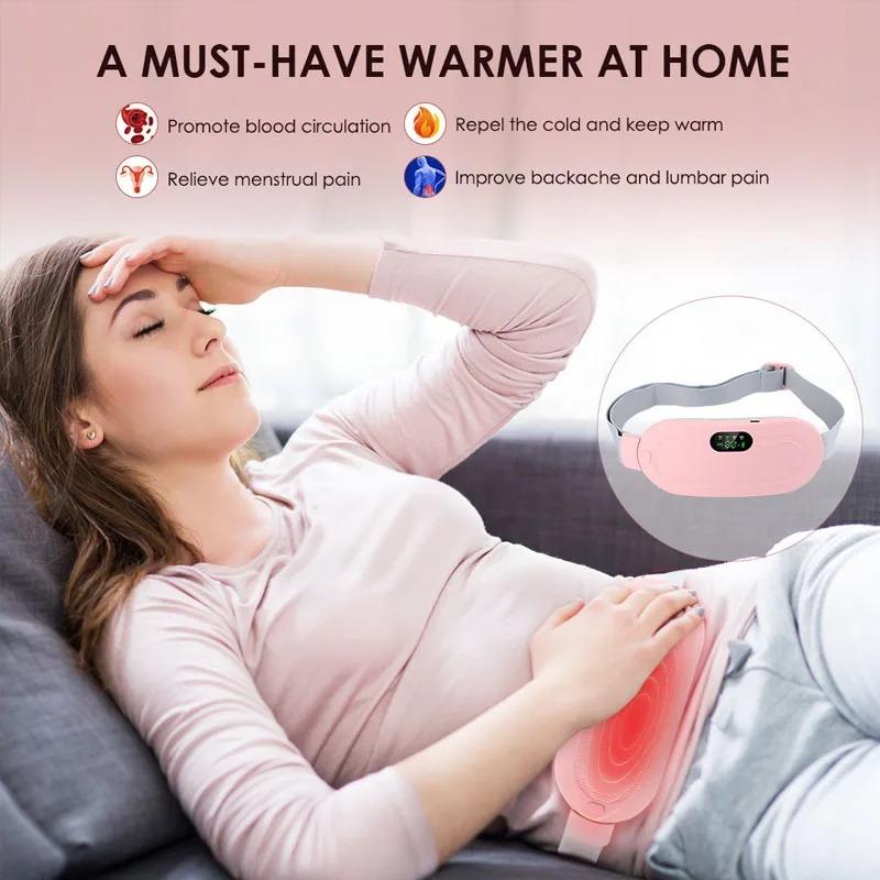 Warming Palace Belt Women Menstrual Heating Waist Massager Hot Compress Period Relief Belt Portable Intelligent Heating Massage Waist Belt