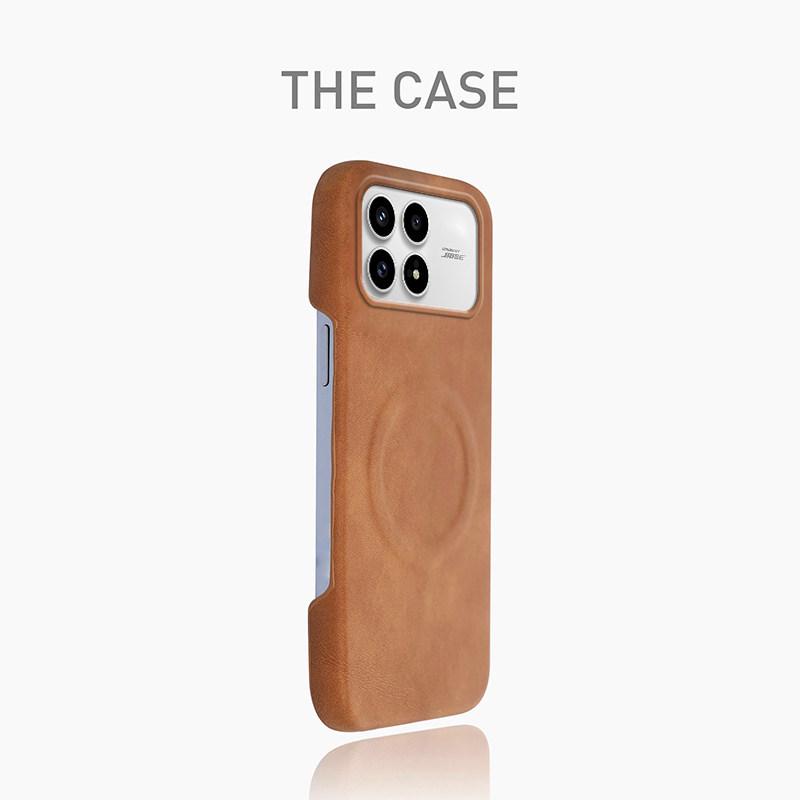 Redmi K90 Magnetic Lambskin Feel Phone Case - Half-Wrapped, K90Pro Max Style for Men and Women
