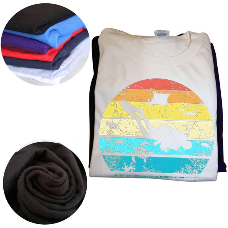 Vintage Retro Scuba Diving Graphic T Shirts Men Women Pure Cotton Humor Streetwear Tee Shirt Short Sleeve Unisex Loose Clothing