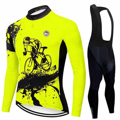 Takım 2026 Yeni Bahar / Sonbahar Erkek Bisiklet Forması Uzun Kollu Set MTB Bisiklet Kıyafetleri Maillot Ropa Ciclismo Yarış Bisiklet Giysileri