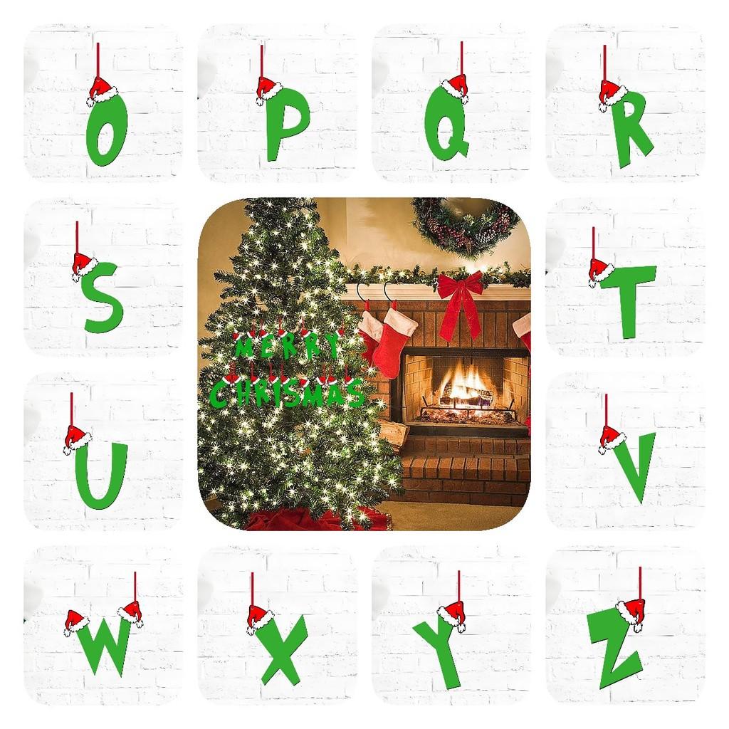 Ideas 26 Christmas Letter Ornament Pendant Christmas Tree Home Gifts Partys