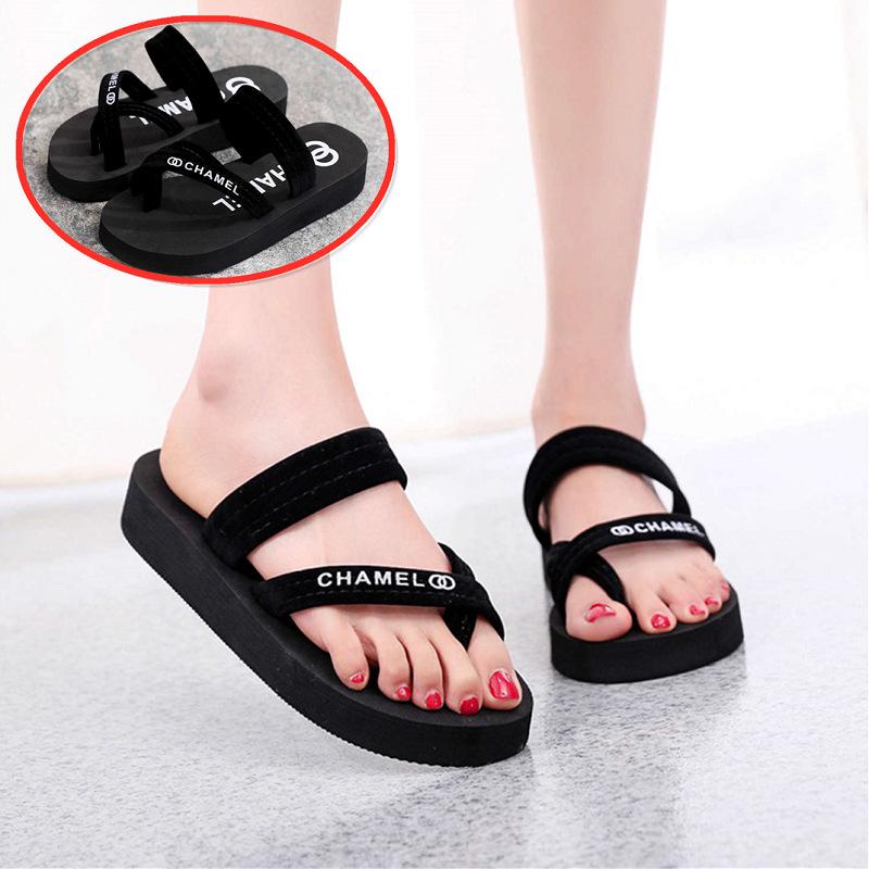 

Повседневные пляжные шлепанцы на среднем каблуке для женщин - Стильные летние шлепанцы для леди и девушек 41