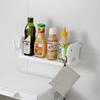 Creative Elephant Hook Storage Rack Multifunctional Organization Rack Non Perforated Wall Mounted Seasoning Storage Shelf
