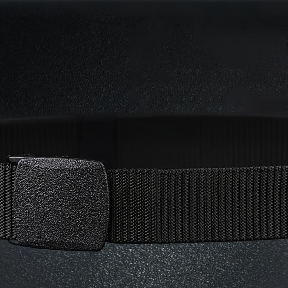 Men's and Women's Anti-Allergy Nylon Belt - Smooth Buckle for Casual, Formal, Outdoor and Daily Wear | Unisex Belt | Large Size Belt