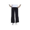 Adidas Logo Embroidered Straight Leg High Waist Knitted Sports Pants Women Pants Black GK8762