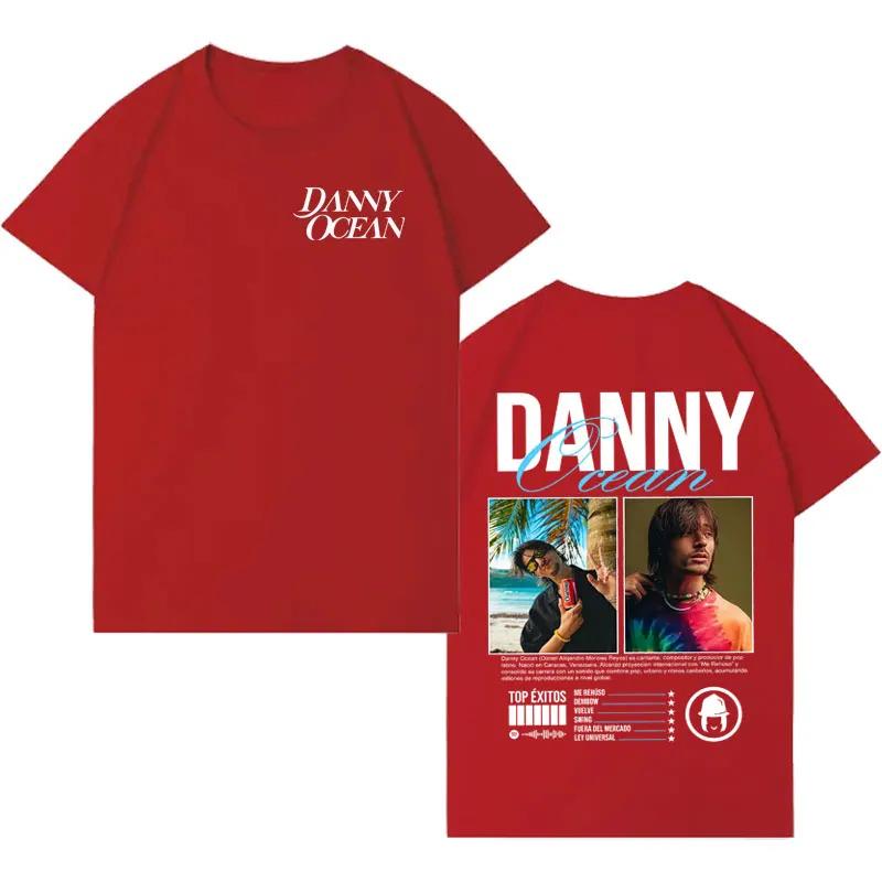 Rapper Danny Ocean Streetwear Graphic Casual Tshrit Men Aesthetic Oversized Crewneck Tshrits Teenagers