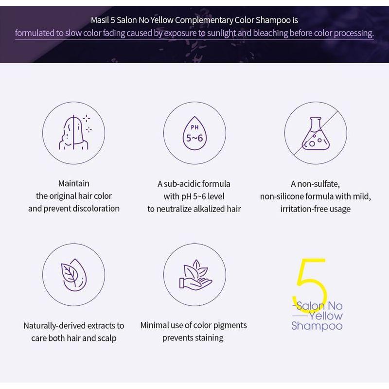 MASIL - 5 Salon No Yellow Shampoo Jumbo