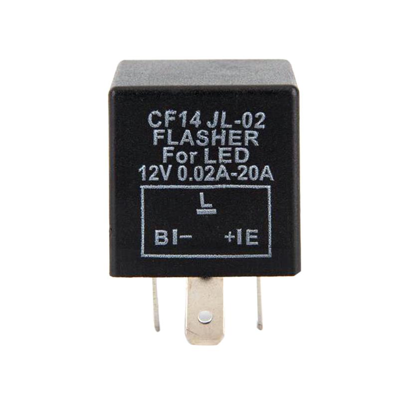 CF13 CF14 JL-02 3-Pin LED Flasher Flash Relay for Turn Signal Light Hyper Flash Fix 12V LED Relay for Car Motorcycle Accessories
