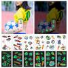 10 Sheets Luminous Soccer Temporary Tattoo,Glow In The Dark, Fan Games Event Tattoo,Party Favors School Reward Prizes Supplies