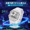 Digital 5 ATM Water Day of the LED Color for Running and Includes Japanese and English Instruction Manual [COJR] Men's Watch, Resistant,