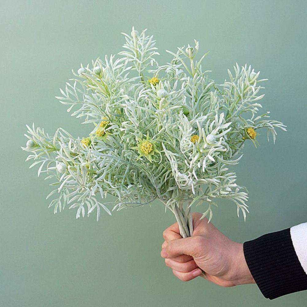 

33cm Artificial Coreopsis Leaf Branch Plastic Fake Plants Wedding Decoration