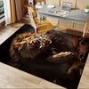 1pc Lion,Roar,Wildlife Office Carpet Soft Polyester Entrance Carpet Washable Non Slip Machine Washab