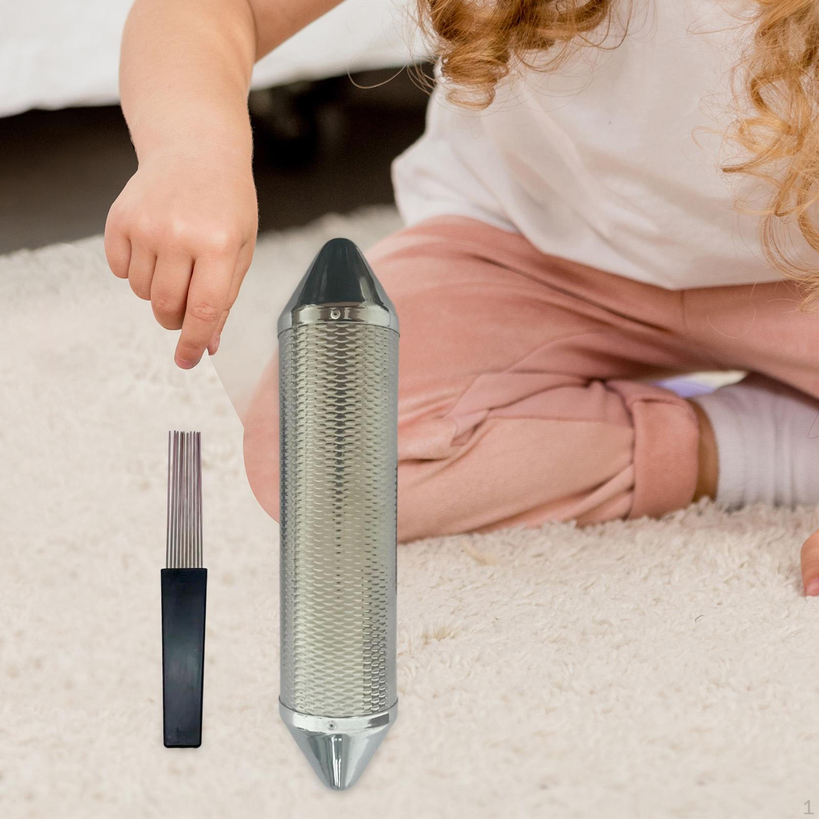 

Guiro Инструмент Ручная перкуссия Латинская музыка с кистью для практики 8.2cmx37cm