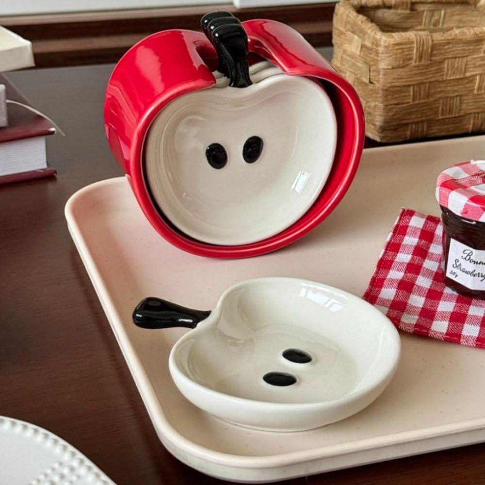 Underglaze Color Dipping Dish Ceramic Seasoning Dish Fruit Shape Sauce Dish Set  Hotpot