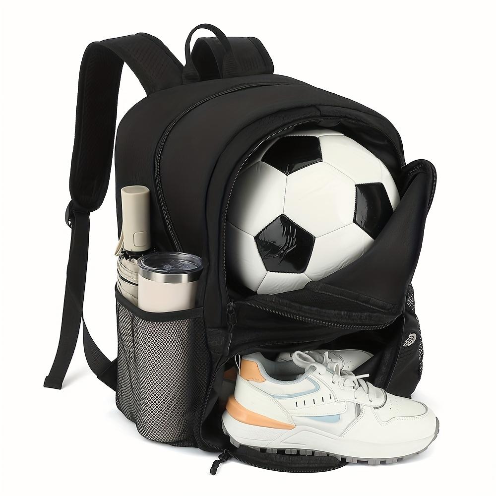 

1pcsDouble Soccer Backpack With Ball Holder Water Resistant Sports Equipment Bag For Basketball Volleyball Football Gear Storage