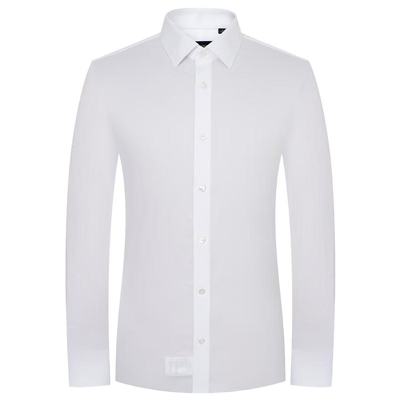 Baoxiniao Men s Wrinkle-Free Business Pure Cotton Long Sleeve Shirt 44