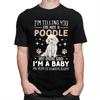 Custom Cute Poodle T Shirt Men Mom Dog Tshirt Streetwear Tee Tops 100 Cotton Slim Fit Tshirt Merch
