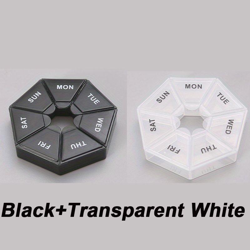 7 Days 7 Grids Medicine Mini Portable Pills Organizer Weekly Tablet Holder Portable Container Organizer Storage Tablets