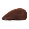 Men's Beret Adjustable Mesh Cap Cabbie Newsboy Hat Breathable Golf Driving Hat For Driving Sports Activities Casual Outings