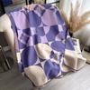 Scarf Double-Sided Warm Four-Leaf Plaid Fashionable And Elegant Imitation Cashmere Scarf Shawl Women