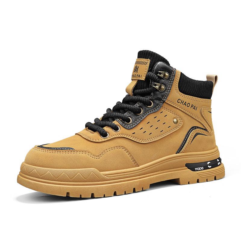 

High-top Martin men s boots outdoor non-slip mountaineering tooling shoes casual fashion autumn and winter new men s trendy shoes 44