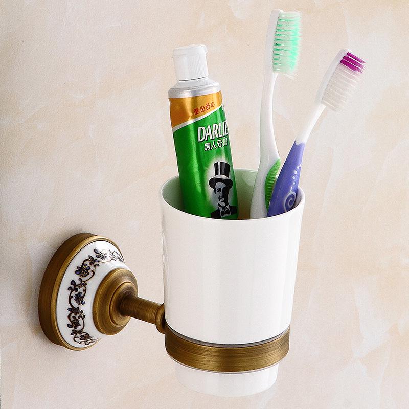 

Европейский антикварный латунный двойной полотенцедержатель и полка