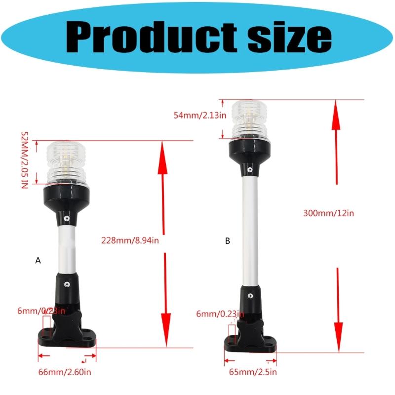 Energy Efficient LED All Round Anchors Light with 180 Degree Swing Suitable for Low Power Consumption In Night Navigatio