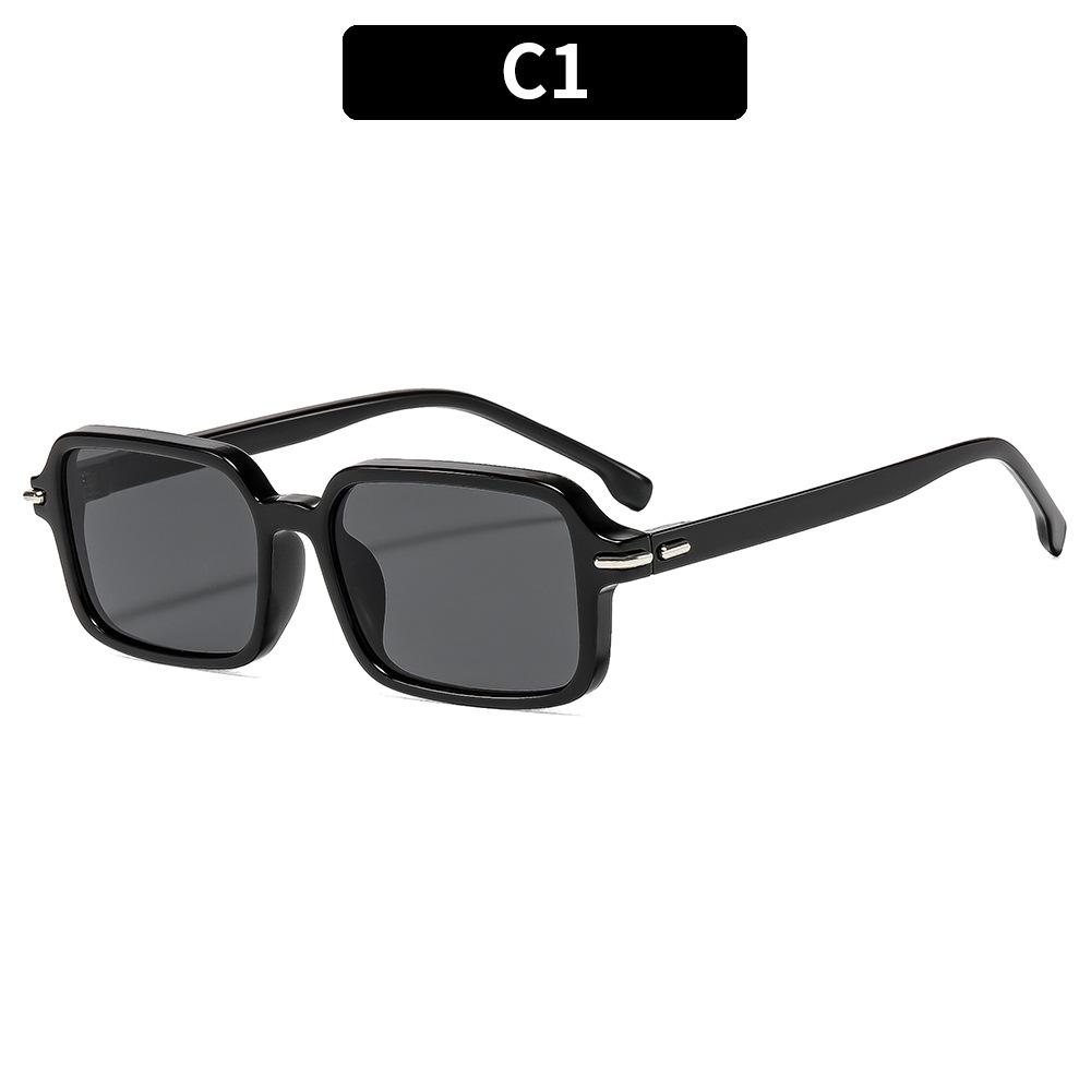 2025 Fashion Vintage Square Sunglasses Women Men Popular Design Sun Glasses Black Narrow Frame UV400 Shades Multi Color Beach