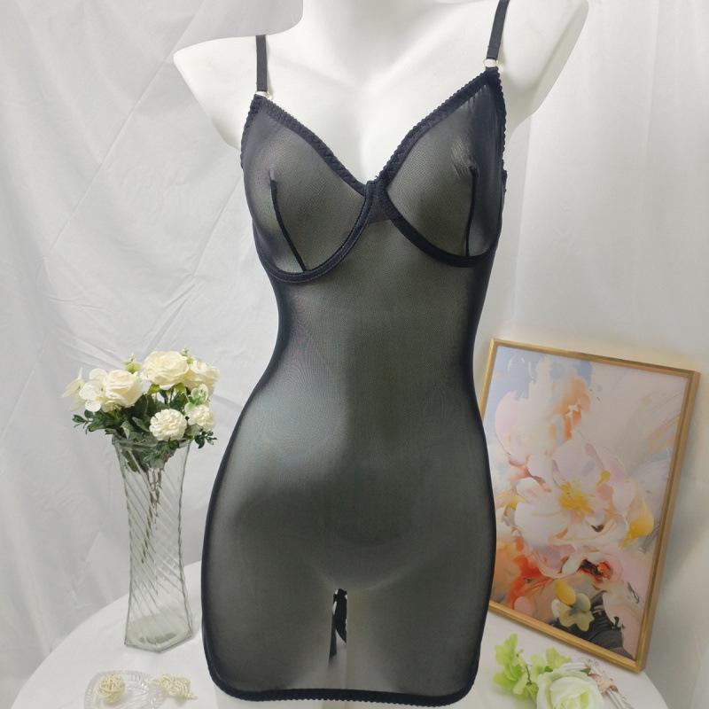 Robe de nuit en dentelle imprimé léopard - Jupe sexy moulante pour femme