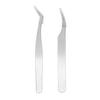 2pcs Eyelash Extension Tweezers Set Stainless Steel Precise Volume Individual False Lashes Extension Tweezers