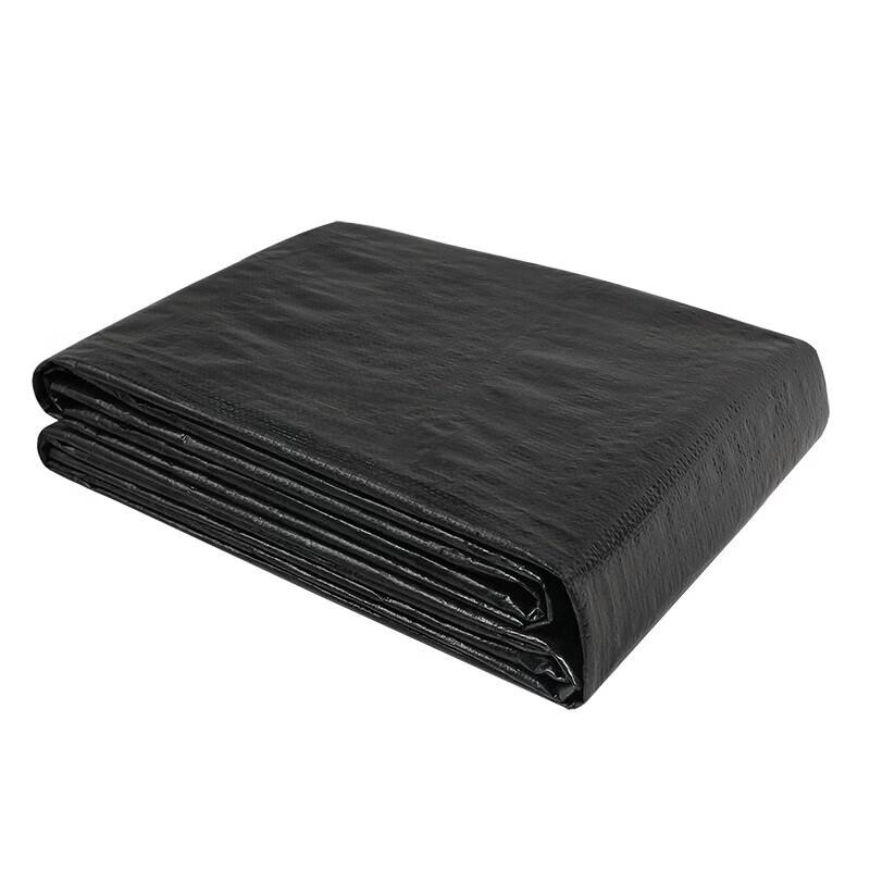 Chunzhilin Black Heavy-Duty Striped Tarpaulin