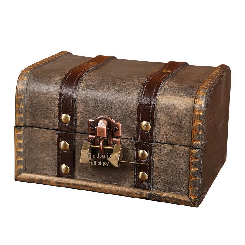 Handgefertigte Europäische Retro Holz Schmuck Geschenkbox