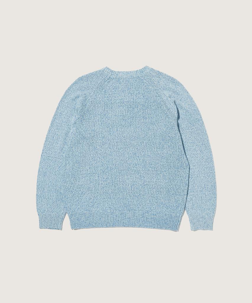 PLAC Basic Raglan Knit Pullover Light Blue