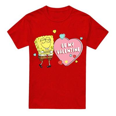 SpongeBob SquarePants Unisex Adult Be My Valentine T-Shirt