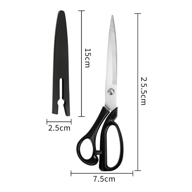 10 Inch Stainless Steel Tailor Shears for Fabric Leather Cutting Professional Sewing Craft DIY Apparel Making Tool Accessory
