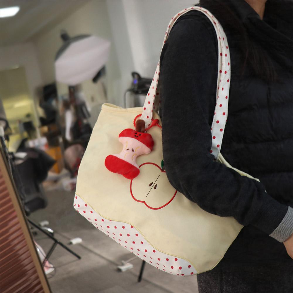 Solid Color Funny Handbag Harajuku Nylon Tote Bag Fashion Fruits Shoulder Bag  Male