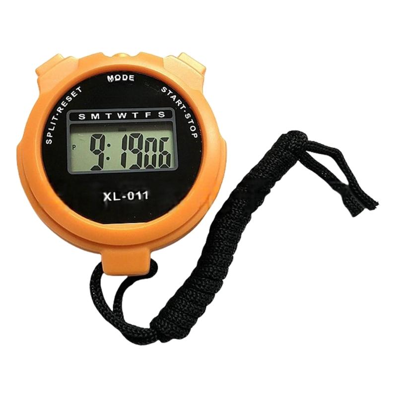 Chronograph Stop Watch Electronic Stopwatch Portable Outdoor Running Training Timer Handheld Digital Coaches Timer