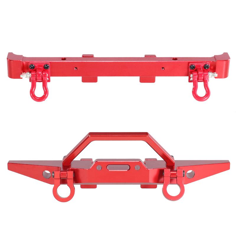 For MN 1/12 MN128 Wrangler Metal Front Rear Bumper Protective Bar Upgrade Front Bumper Guard Buckle