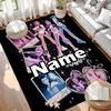 Custom Name Personalized KPop Demon Hunters Print Carpet, Versatile Home Decor Rug, for Playroom, Apartment, Balcony, Entryway, Hallway Gift