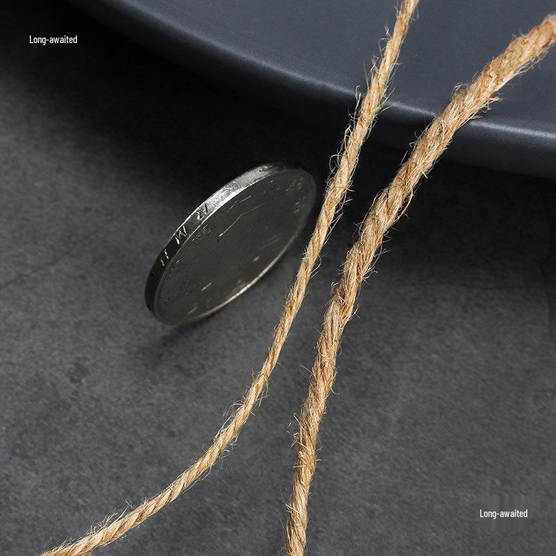 Vintage-Style Handwoven Hemp Rope for Creative DIY Decoration and Vase Bundling