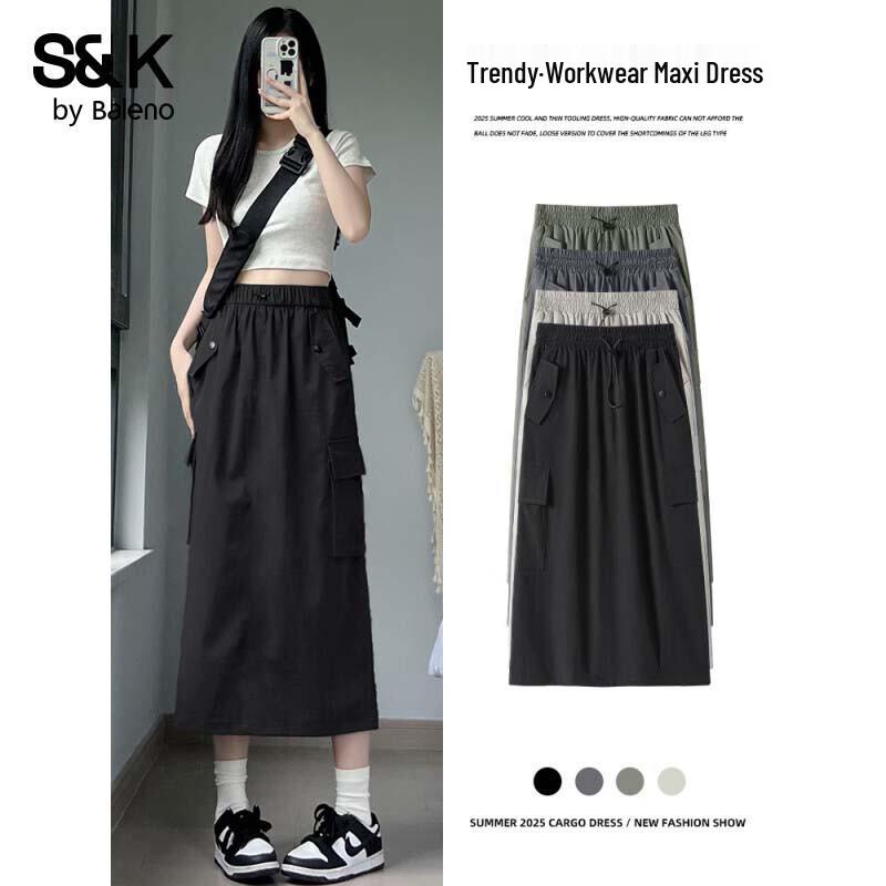 

Women s S&K High-Waist Workwear Midi Skirt S